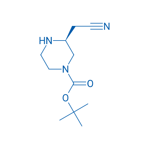 (S)-tert-Butyl 3-(cyanomethyl)piperazine-1-carboxylate 1g