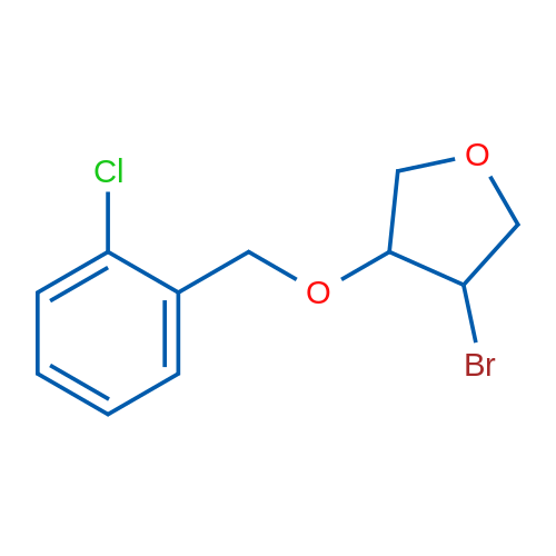 3-Bromo-4-[(2-chlorophenyl)methoxy]oxolane 1g