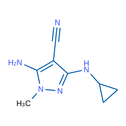 5-Amino-3-(cyclopropylamino)-1-methyl-1H-pyrazole-4-carbonitrile 1g