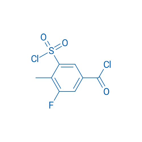 3-(Chlorosulfonyl)-5-fluoro-4-methylbenzoyl chloride 1g