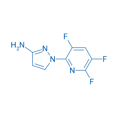 1-(3,5,6-Trifluoropyridin-2-yl)-1H-pyrazol-3-amine 250mg