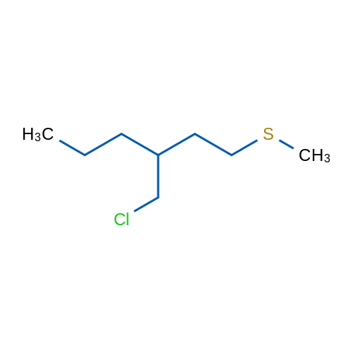 3-(Chloromethyl)-1-(methylsulfanyl)hexane 1g