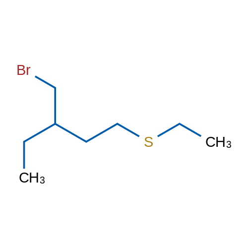 3-(Bromomethyl)-1-(ethylsulfanyl)pentane 1g