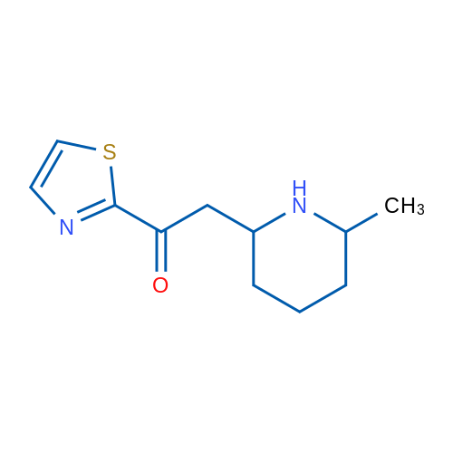 2-(6-Methylpiperidin-2-yl)-1-(1,3-thiazol-2-yl)ethan-1-one 1g