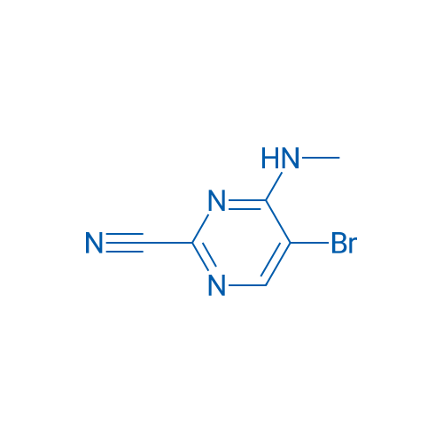 5-Bromo-4-(methylamino)pyrimidine-2-carbonitrile 250mg