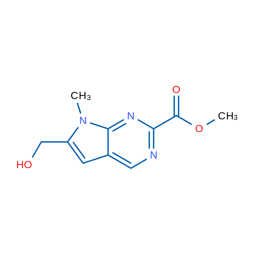 Methyl 6-(hydroxymethyl)-7-methyl-7H-pyrrolo[2,3-d]pyrimidine-2-carboxylate 1g