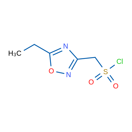 (5-Ethyl-1,2,4-oxadiazol-3-yl)methanesulfonyl chloride 1g
