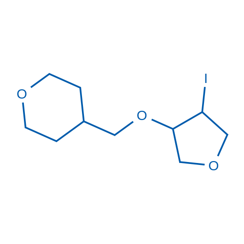 4-{[(4-iodooxolan-3-yl)oxy]methyl}oxane 1g