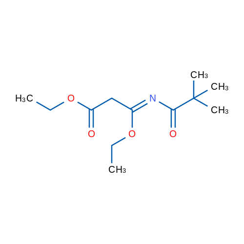 Ethyl 3-ethoxy-3-(pivaloylimino)propanoate 1g