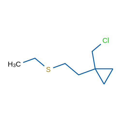 1-(Chloromethyl)-1-[2-(ethylsulfanyl)ethyl]cyclopropane 1g