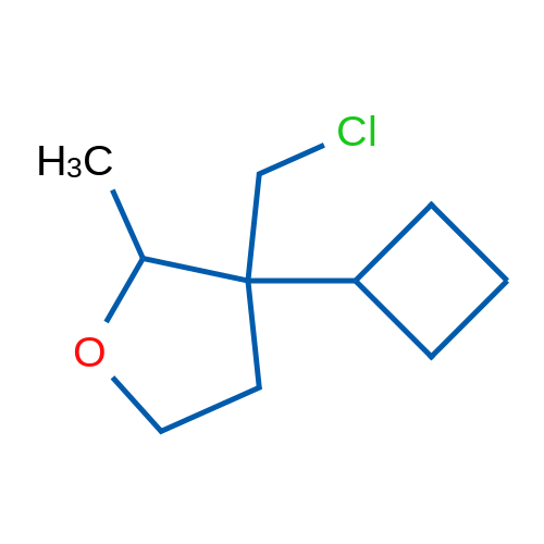 3-(Chloromethyl)-3-cyclobutyl-2-methyloxolane 1g
