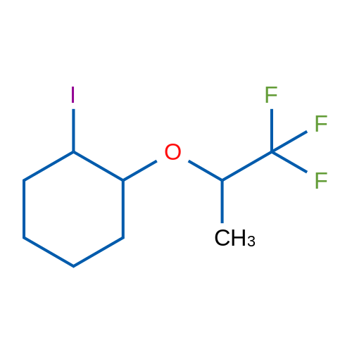 1-Iodo-2-[(1,1,1-trifluoropropan-2-yl)oxy]cyclohexane 1g