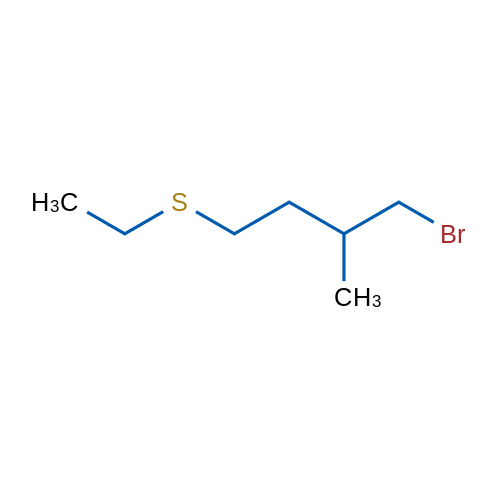 1-Bromo-4-(ethylsulfanyl)-2-methylbutane 1g