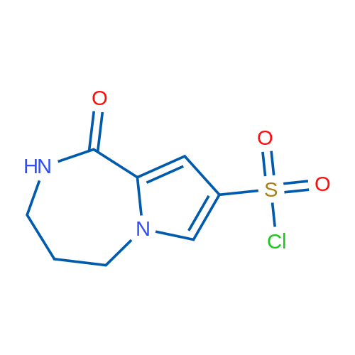 1-Oxo-1H,2H,3H,4H,5H-pyrrolo[1,2-a][1,4]diazepine-8-sulfonyl chloride 1g