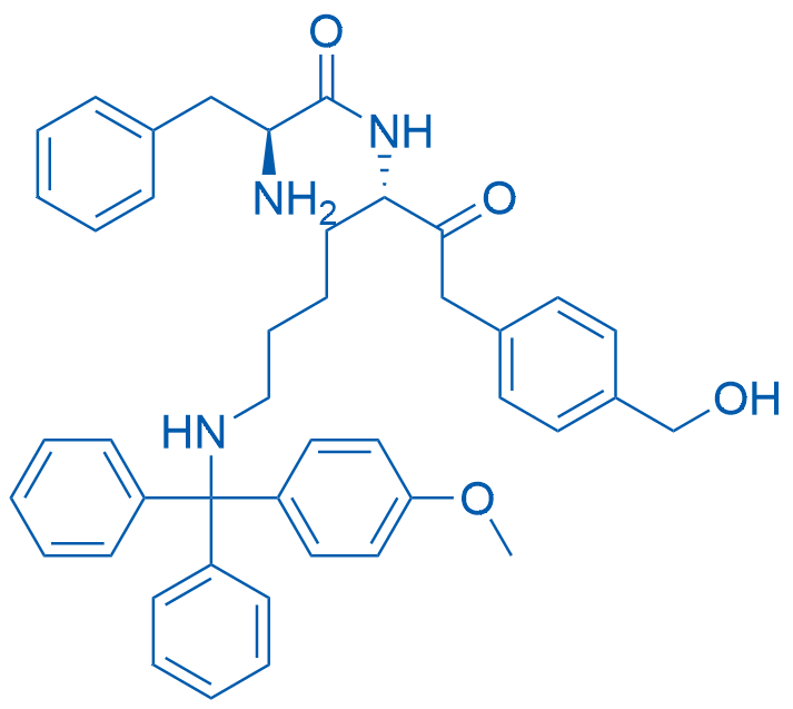 (S)-2-((S)-2-Amino-N-(4-(hydroxymethyl)phenyl)-3-phenylpropanamido)-6-(((4-methoxyphenyl)diphenylmethyl)amino)hexanamide 250mg