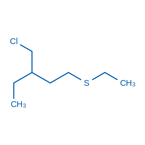 3-(Chloromethyl)-1-(ethylsulfanyl)pentane 1g