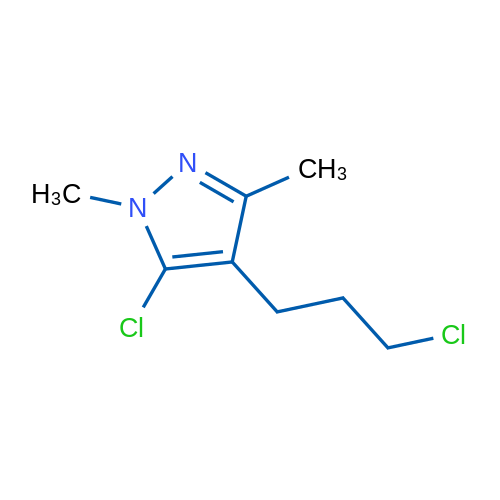 5-Chloro-4-(3-chloropropyl)-1,3-dimethyl-1H-pyrazole 1g