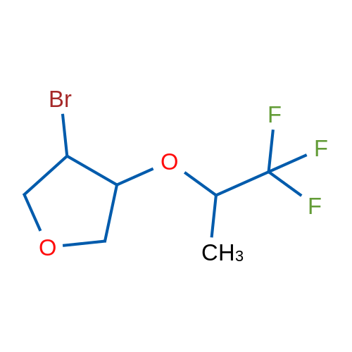 3-Bromo-4-[(1,1,1-trifluoropropan-2-yl)oxy]oxolane 1g