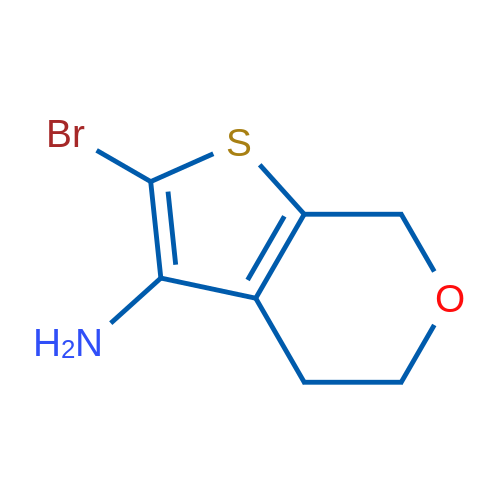 2-Bromo-5,7-dihydro-4H-thieno[2,3-c]pyran-3-amine 1g