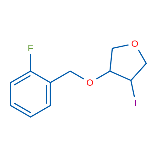 3-[(2-Fluorophenyl)methoxy]-4-iodooxolane 1g