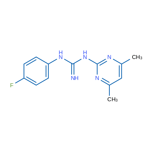 1-(4,6-Dimethylpyrimidin-2-yl)-3-(4-fluorophenyl)guanidine 1g