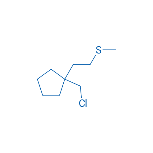 1-(Chloromethyl)-1-[2-(methylsulfanyl)ethyl]cyclopentane 1g