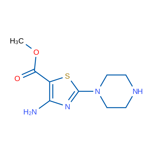 Methyl 4-amino-2-(piperazin-1-yl)-1,3-thiazole-5-carboxylate 5g