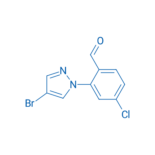 2-(4-Bromo-1H-pyrazol-1-yl)-4-chlorobenzaldehyde 5g