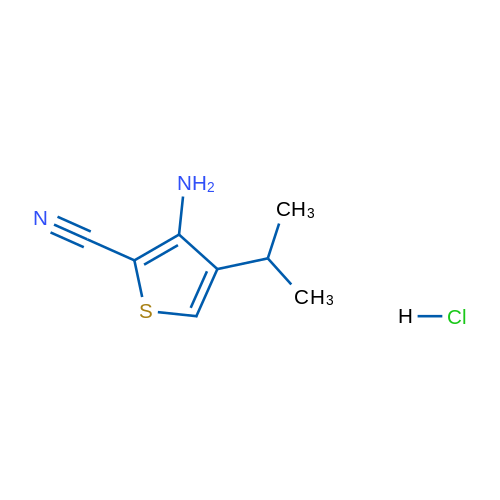 3-Amino-4-isopropylthiophene-2-carbonitrile hydrochloride 1g