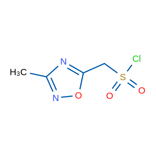 (3-Methyl-1,2,4-oxadiazol-5-yl)methanesulfonyl chloride 1g