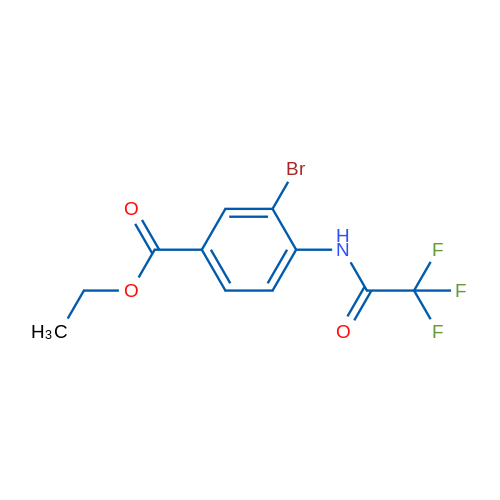 Ethyl 3-bromo-4-(2,2,2-trifluoroacetamido)benzoate 1g
