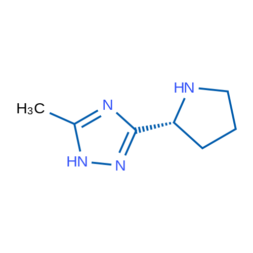5-Methyl-3-[(2R)-pyrrolidin-2-yl]-1H-1,2,4-triazole 5g