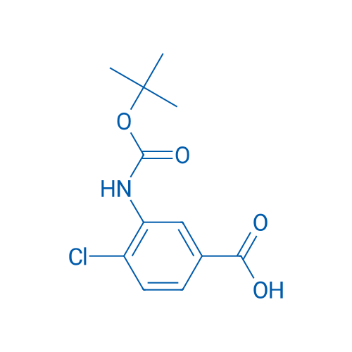 3-((tert-Butoxycarbonyl)amino)-4-chlorobenzoic acid 250mg