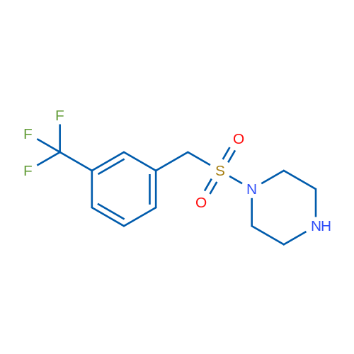 1-((3-(Trifluoromethyl)benzyl)sulfonyl)piperazine 1g
