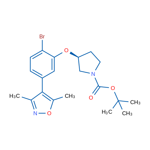 (S)-tert-Butyl 3-(2-bromo-5-(3,5-dimethylisoxazol-4-yl)phenoxy)pyrrolidine-1-carboxylate 1g