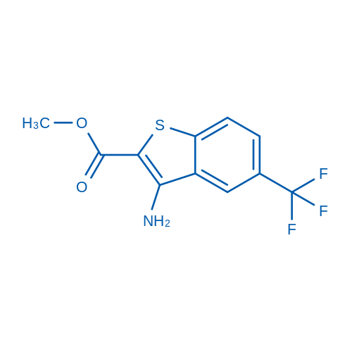 Methyl 3-amino-5-(trifluoromethyl)benzo[b]thiophene-2-carboxylate 250mg