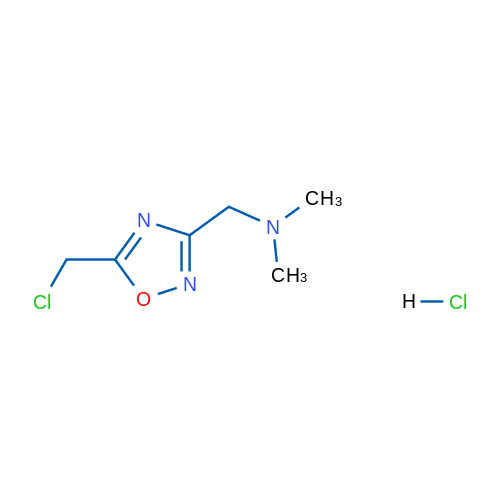 {[5-(chloromethyl)-1,2,4-oxadiazol-3-yl]methyl}dimethylamine hydrochloride 5g