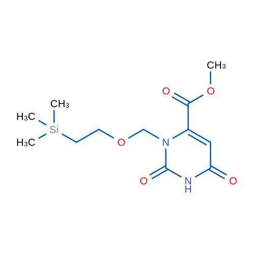 Methyl 2,6-dioxo-3-{[2-(trimethylsilyl)ethoxy]methyl}-1,2,3,6-tetrahydropyrimidine-4-carboxylate 1g