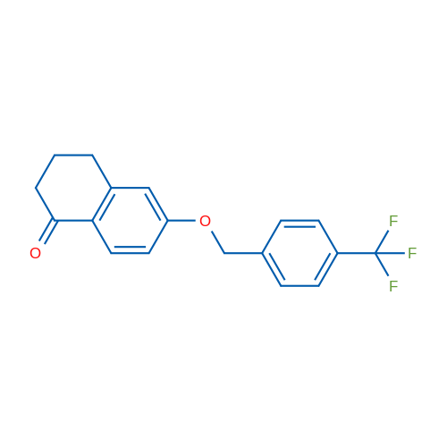 6-((4-(Trifluoromethyl)benzyl)oxy)-3,4-dihydronaphthalen-1(2H)-one 1g