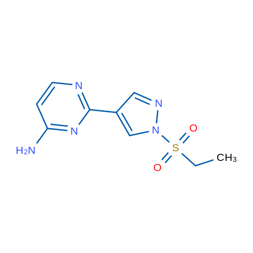 2-(1-Ethanesulfonyl-1h-pyrazol-4-yl)-pyrimidin-4-ylamine 1g