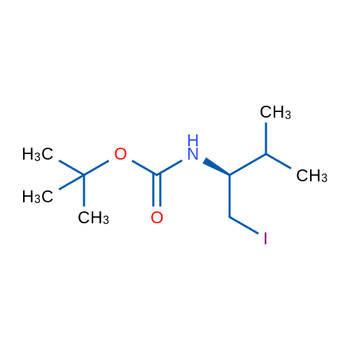 (S)-tert-Butyl (1-iodo-3-methylbutan-2-yl)carbamate 250mg