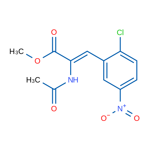 Methyl (2Z)-3-(2-chloro-5-nitrophenyl)-2-acetamidoprop-2-enoate 1g