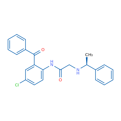 N-(2-Benzoyl-4-chlorophenyl)-2-{[(1S)-1-phenylethyl]amino}acetamide 5g