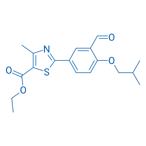 Ethyl 2-(3-formyl-4-isobutoxyphenyl)-4-methylthiazole-5-carboxylate 250mg