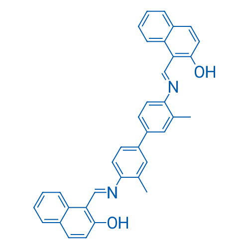 1,1'-(((3,3'-Dimethyl-[1,1'-biphenyl]-4,4'-diyl)bis(azanylylidene))bis(methanylylidene))bis(naphthalen-2-ol) 250mg