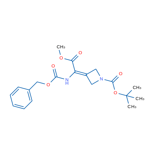 tert-Butyl 3-(1-(benzyloxycarbonylamino)-2-methoxy-2-oxoethylidene)azetidine-1-carboxylate 1g