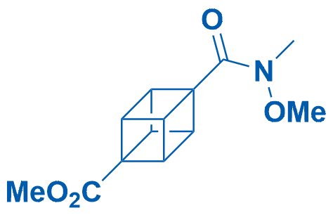 Methyl 4-(methoxy(methyl)carbamoyl)cubane-1-carboxylate 100mg