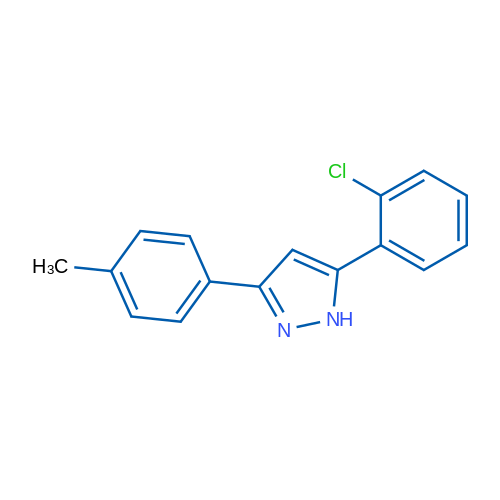 5-(2-Chlorophenyl)-3-(p-tolyl)-1H-pyrazole 1g