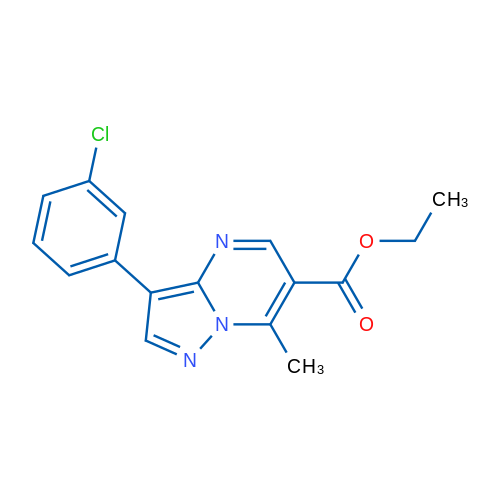 Ethyl 3-(3-chlorophenyl)-7-methylpyrazolo[1,5-a]pyrimidine-6-carboxylate 1g
