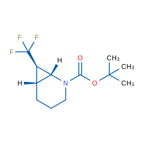 tert-Butyl (1R,6R,7R)-rel-7-(trifluoromethyl)-2-azabicyclo[4.1.0]heptane-2-carboxylate 1g